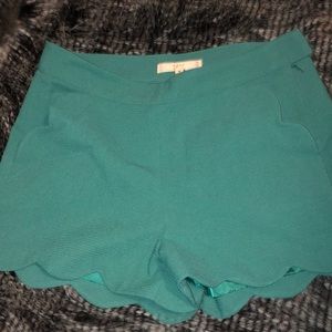 Scalloped shorts